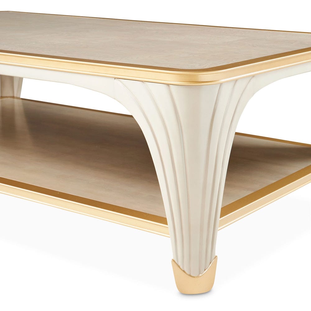 AICO by Michael Amini - La Terrazza Rectangular Cocktail Table - Silver Mist - 9092201-823 view 5