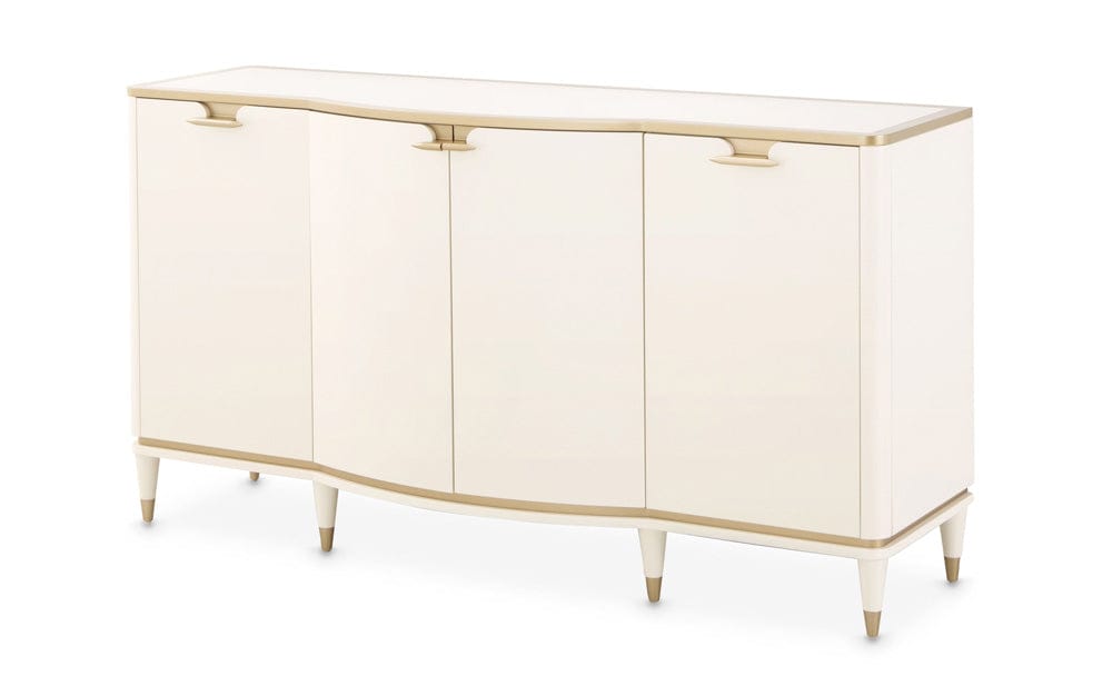 AICO by Michael Amini - La Terrazza Sideboard with Mirror - Creamy Pearl - 9092007-260-112 view 2