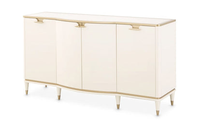 AICO by Michael Amini - La Terrazza Sideboard with Mirror - Creamy Pearl - 9092007-260-112 view 2