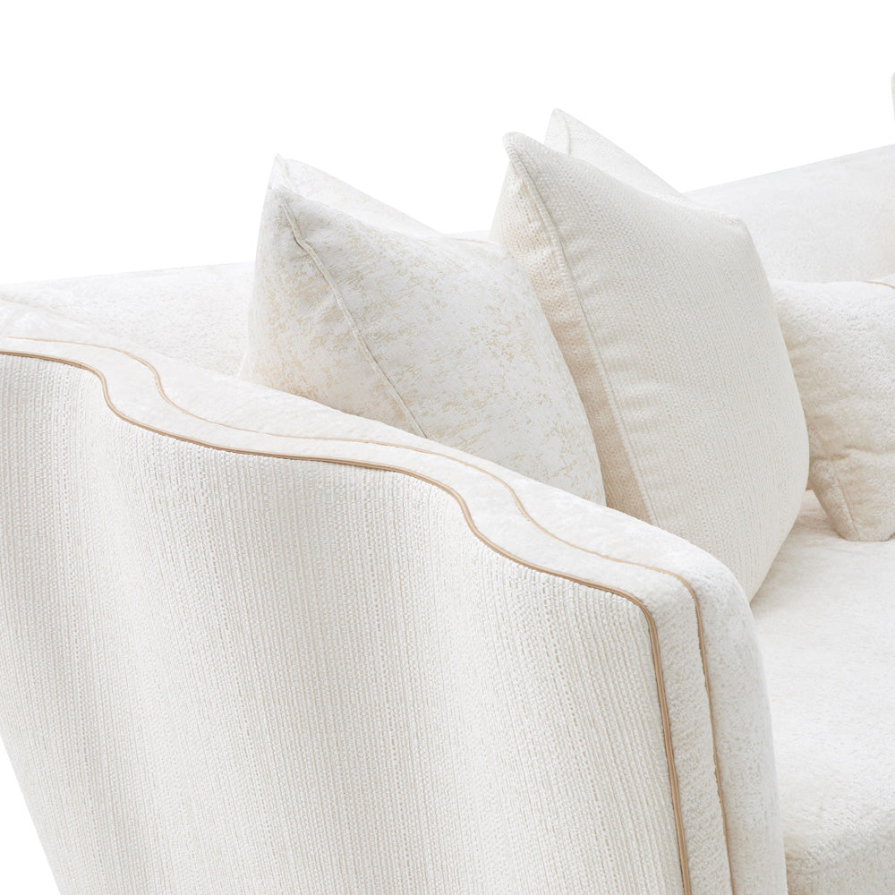 AICO by Michael Amini - La Terrazza Sofa - Starlight/Light Champagne - 9092815-STRLT-124 view 8