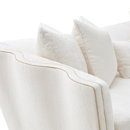 AICO by Michael Amini - La Terrazza Sofa - Starlight/Light Champagne - 9092815-STRLT-124 view 8