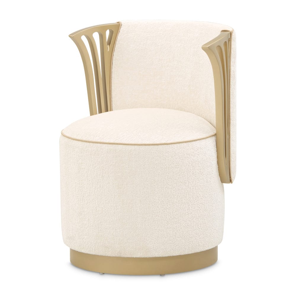 AICO by Michael Amini - La Terrazza Vanity Chair - Creamy Pearl - 9092804-112 view 1