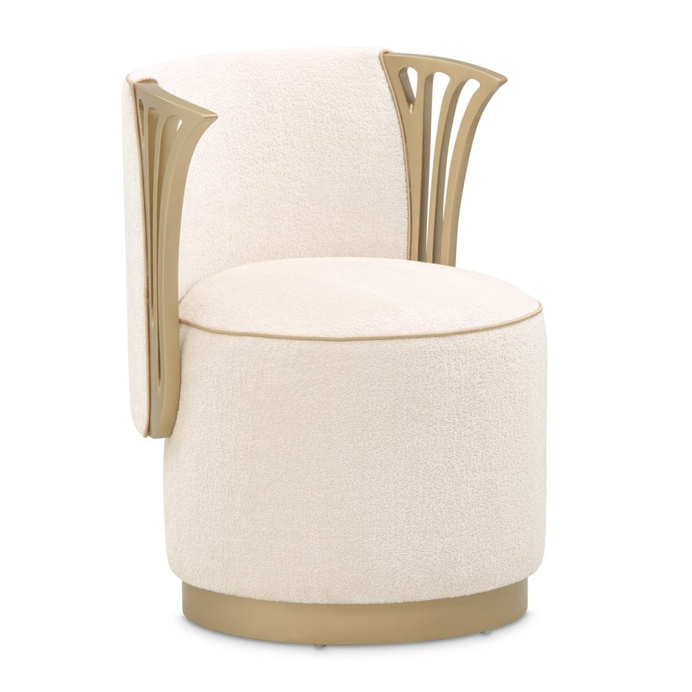 AICO by Michael Amini - La Terrazza Vanity Chair - Creamy Pearl - 9092804-112 view 3