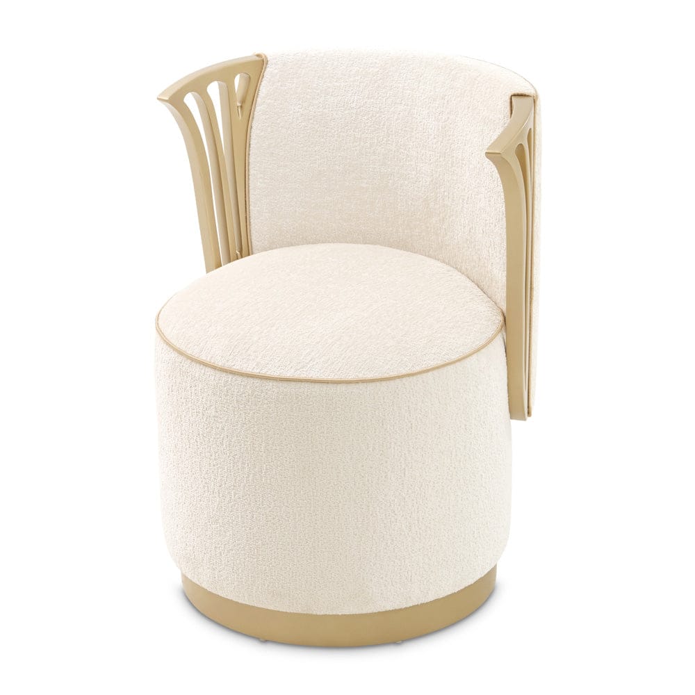 AICO by Michael Amini - La Terrazza Vanity Chair - Creamy Pearl - 9092804-112 view 4