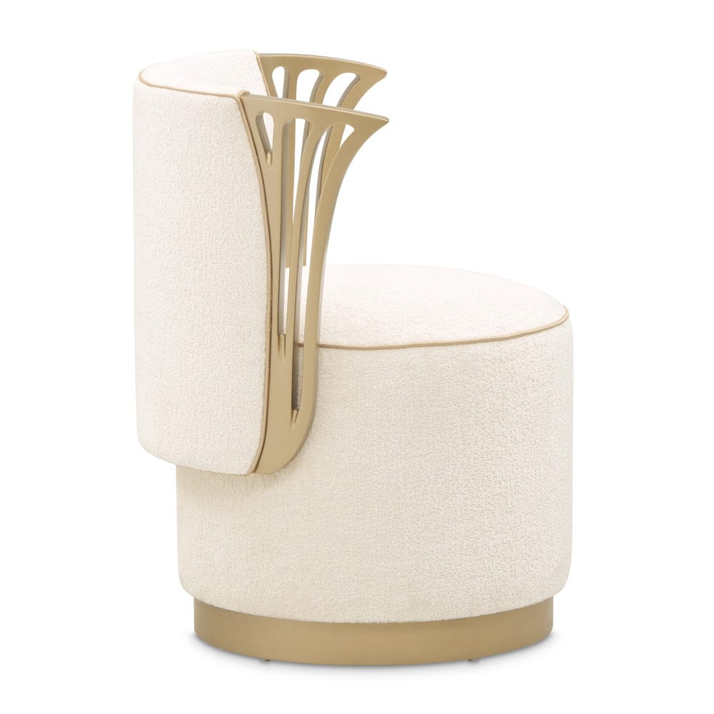 AICO by Michael Amini - La Terrazza Vanity Chair - Creamy Pearl - 9092804-112 view 5