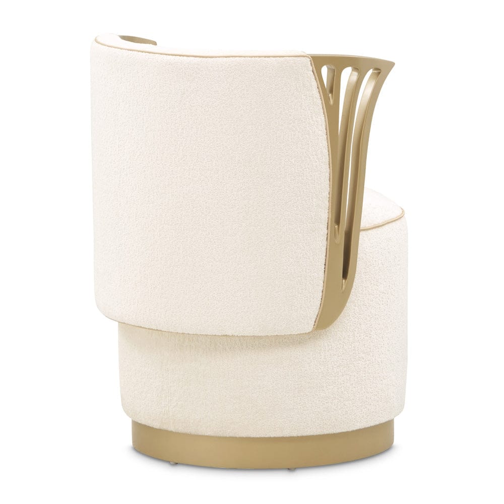 AICO by Michael Amini - La Terrazza Vanity Chair - Creamy Pearl - 9092804-112 view 6