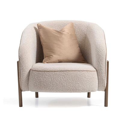 AICO by Michael Amini - Lisbon Accent Chair - Oyster/Matte Bronze - LFR-LSBN835-OYS-836 view 1