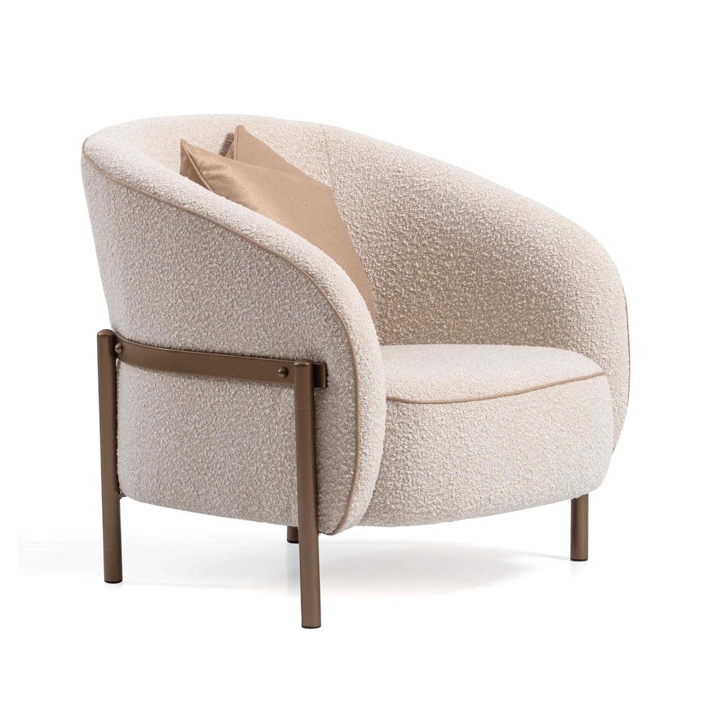 AICO by Michael Amini - Lisbon Accent Chair - Oyster/Matte Bronze - LFR-LSBN835-OYS-836 view 2