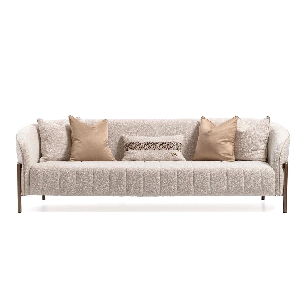 AICO by Michael Amini - Lisbon Sofa - Oyster/Matte Bronze - LFR-LSBN815-OYS-836 view 2