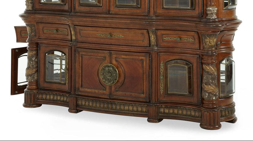 AICO by Michael Amini - Villa Valencia Buffet in Classic Chestnut - 72006-55 view 5
