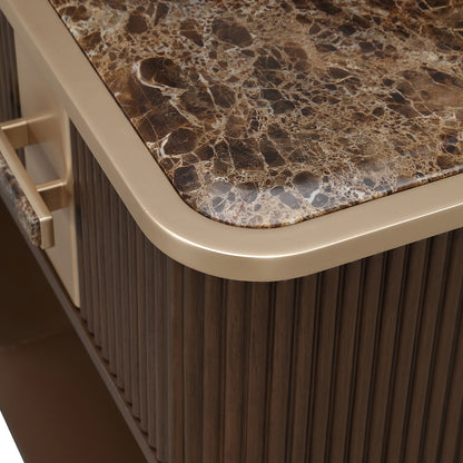 AICO by Michael Amini - West Kensington 1-Drawer Nightstand - Medium Espresso - 9096040-417 view 9