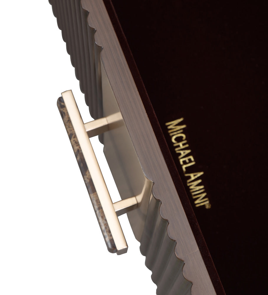 AICO by Michael Amini - West Kensington 2-Drawer Nightstand - Medium Espresso - 9096042-417 view 7