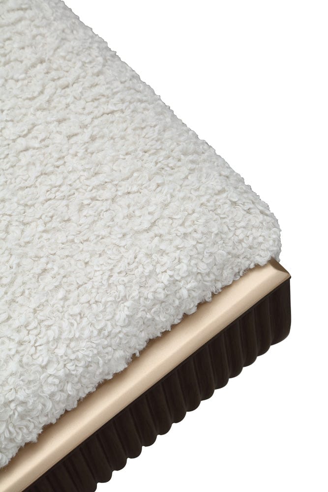 AICO by Michael Amini - West Kensington Accent Bench - Cream Puff/Medium Espresso - 9096904-417 view 8
