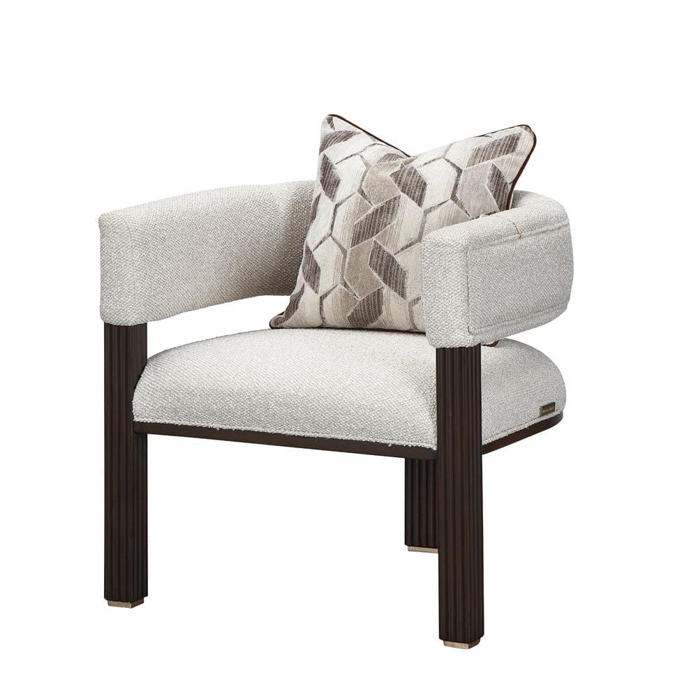 AICO by Michael Amini - West Kensington Accent Chair - Buff/Medium Espresso - 9096834-BUFF-417 view 1