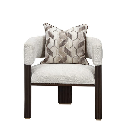 AICO by Michael Amini - West Kensington Accent Chair - Buff/Medium Espresso - 9096834-BUFF-417 view 2