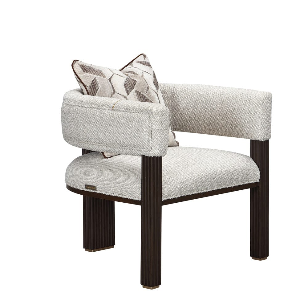 AICO by Michael Amini - West Kensington Accent Chair - Buff/Medium Espresso - 9096834-BUFF-417 view 3