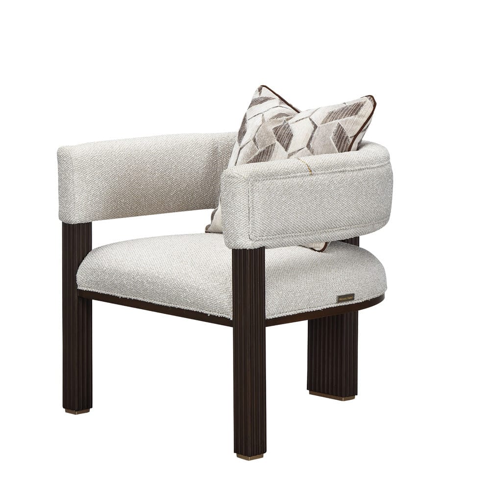 AICO by Michael Amini - West Kensington Accent Chair - Buff/Medium Espresso - 9096834-BUFF-417 view 9