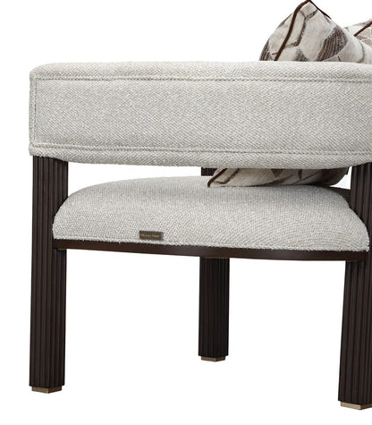 AICO by Michael Amini - West Kensington Accent Chair - Buff/Medium Espresso - 9096834-BUFF-417 view 11