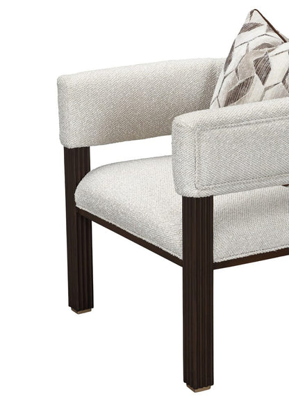 AICO by Michael Amini - West Kensington Accent Chair - Buff/Medium Espresso - 9096834-BUFF-417 view 12