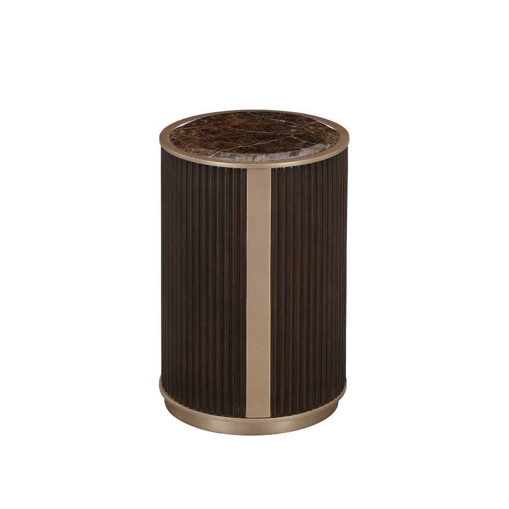 AICO by Michael Amini - West Kensington Chairside Table - Medium Espresso - 9096222-417 view 1