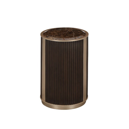 AICO by Michael Amini - West Kensington Chairside Table - Medium Espresso - 9096222-417 view 2