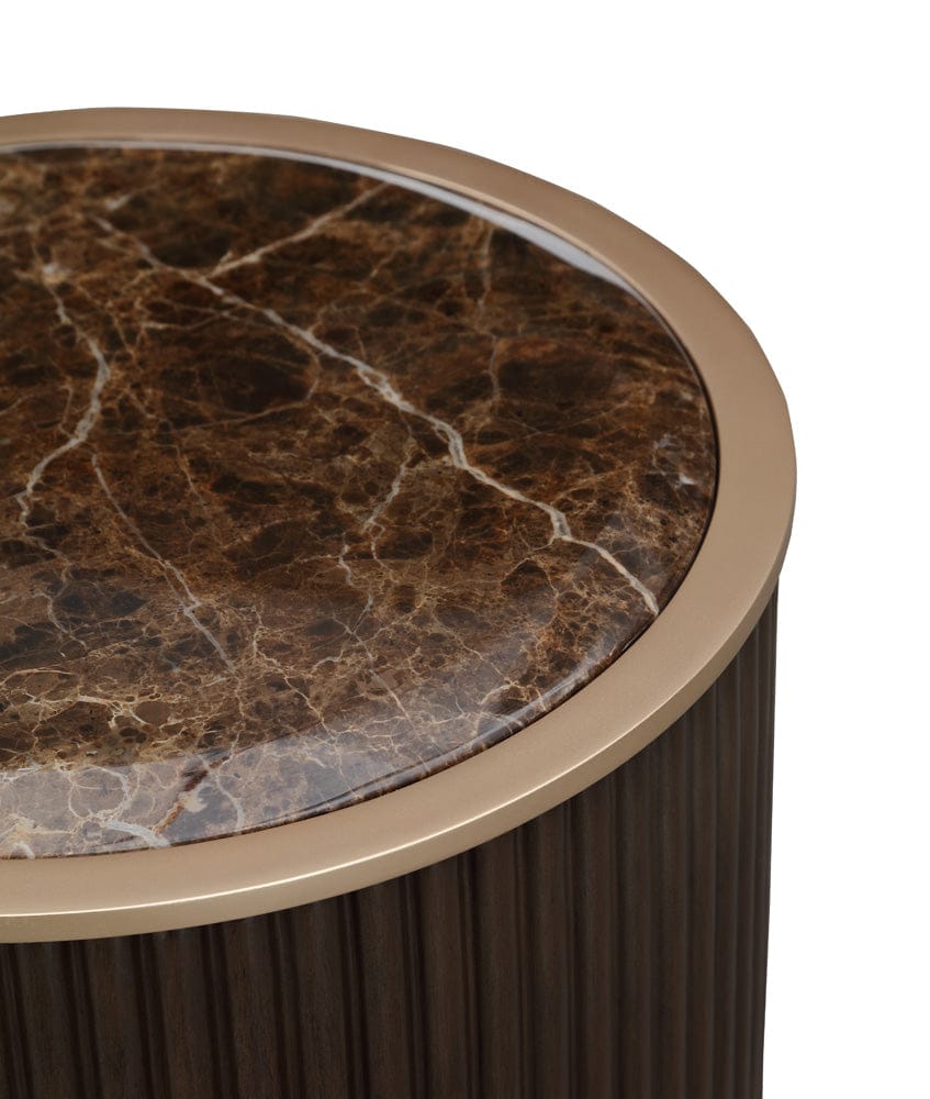 AICO by Michael Amini - West Kensington Chairside Table - Medium Espresso - 9096222-417 view 3