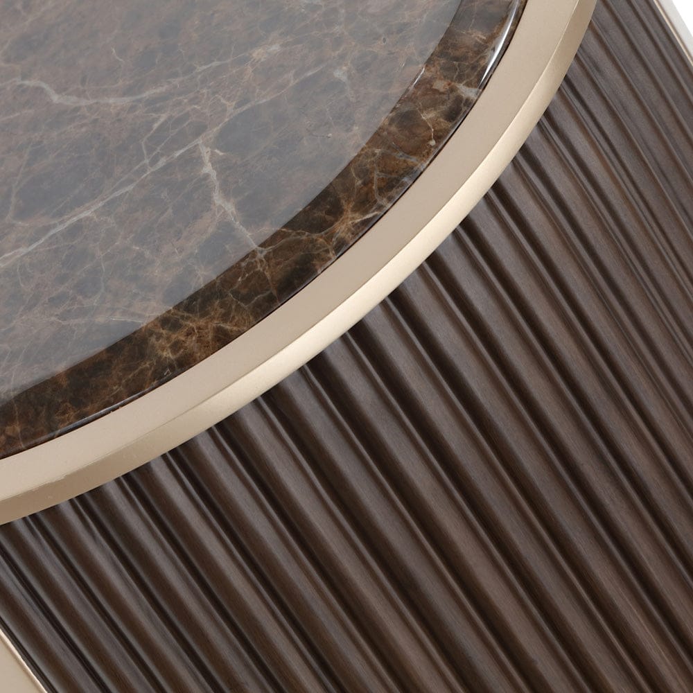 AICO by Michael Amini - West Kensington Chairside Table - Medium Espresso - 9096222-417 view 5