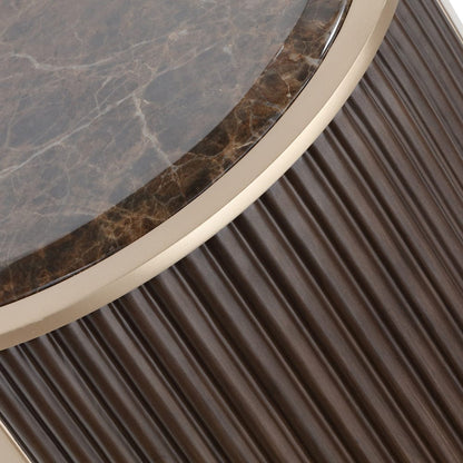 AICO by Michael Amini - West Kensington Chairside Table - Medium Espresso - 9096222-417 view 5