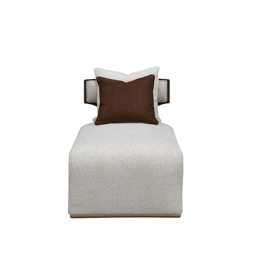 AICO by Michael Amini - West Kensington Chaise - Buff/Medium Espresso - 9096841-BUFF-417 view 2