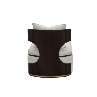 AICO by Michael Amini - West Kensington Chaise - Buff/Medium Espresso - 9096841-BUFF-417 view 6