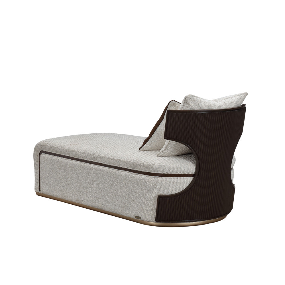 AICO by Michael Amini - West Kensington Chaise - Buff/Medium Espresso - 9096841-BUFF-417 view 7