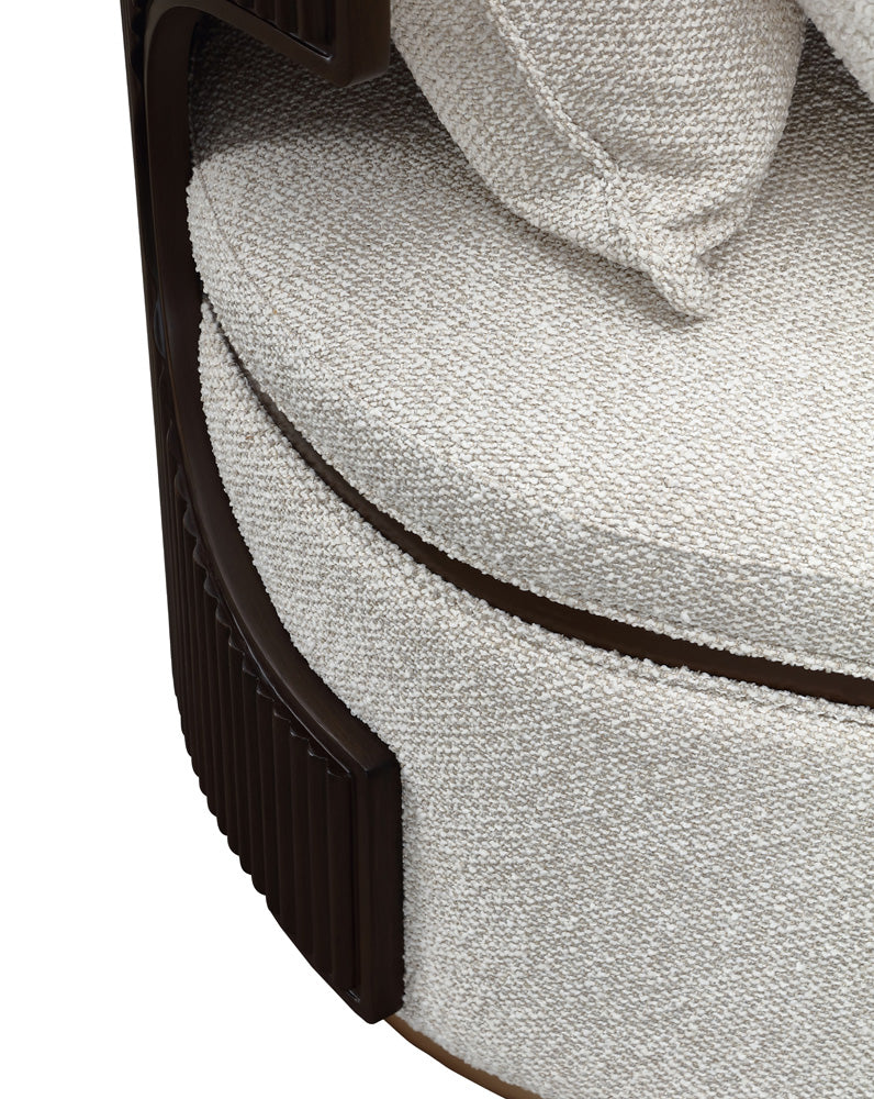 AICO by Michael Amini - West Kensington Chaise - Buff/Medium Espresso - 9096841-BUFF-417 view 10