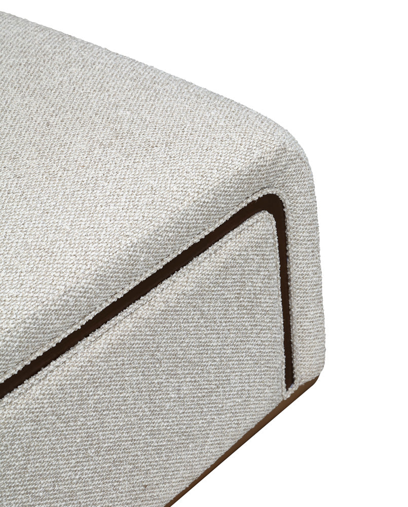 AICO by Michael Amini - West Kensington Chaise - Buff/Medium Espresso - 9096841-BUFF-417 view 12