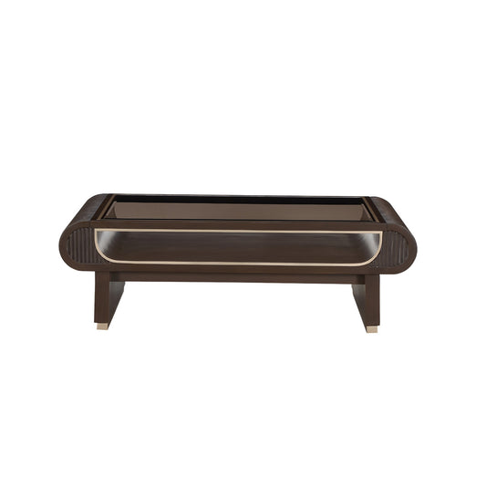 AICO by Michael Amini - West Kensington Cocktail Table - Medium Espresso - 9096201-417 view 2