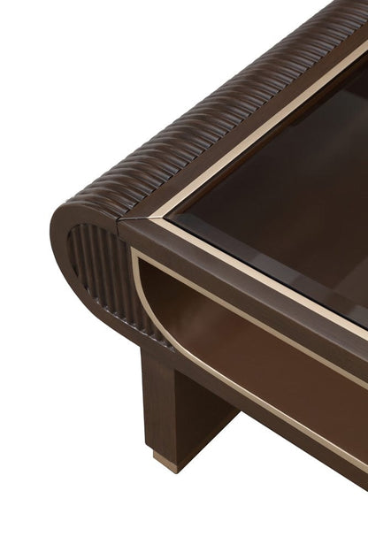 AICO by Michael Amini - West Kensington Cocktail Table - Medium Espresso - 9096201-417 view 7