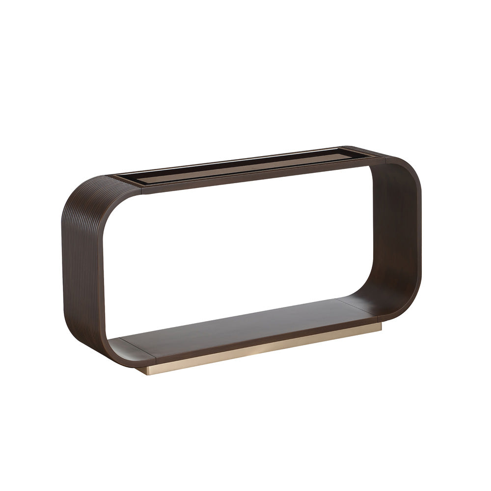 AICO by Michael Amini - West Kensington Console Table - Medium Espresso - 9096223-417 view 3