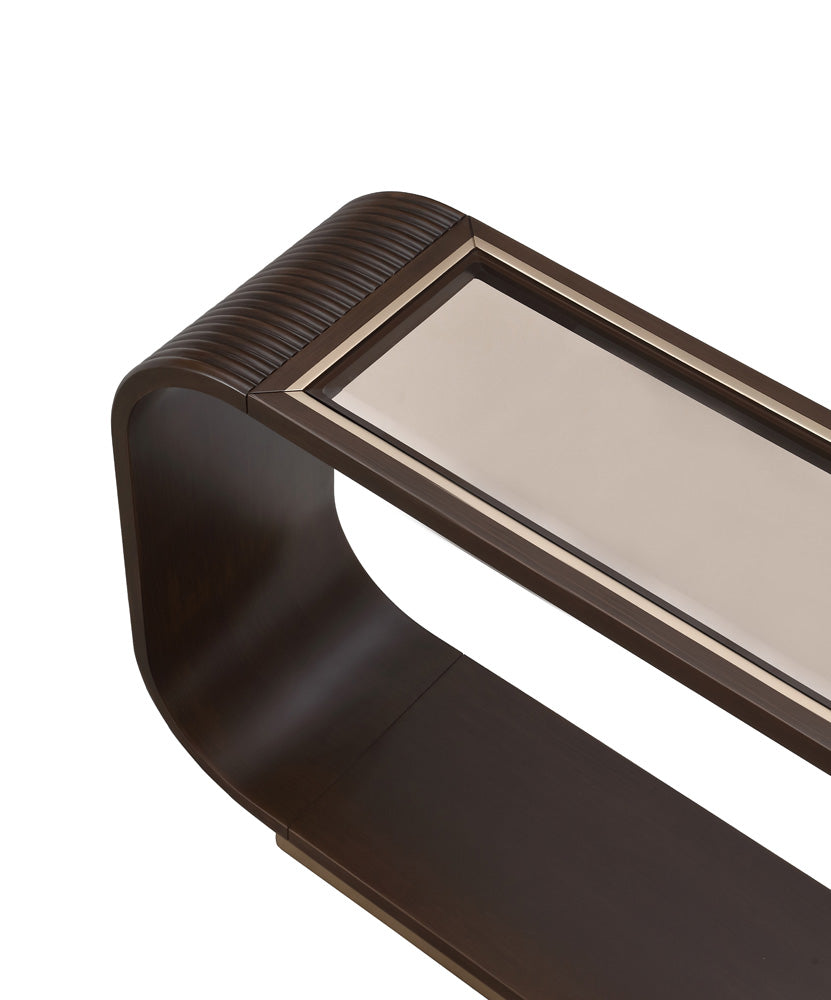 AICO by Michael Amini - West Kensington Console Table - Medium Espresso - 9096223-417 view 9