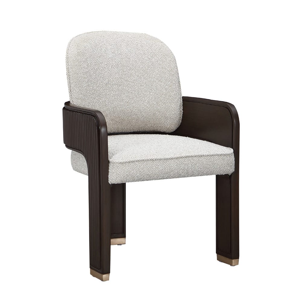 AICO by Michael Amini - West Kensington Dining Arm Chair - Buff/Medium Espresso - 9096004A-417 view 1