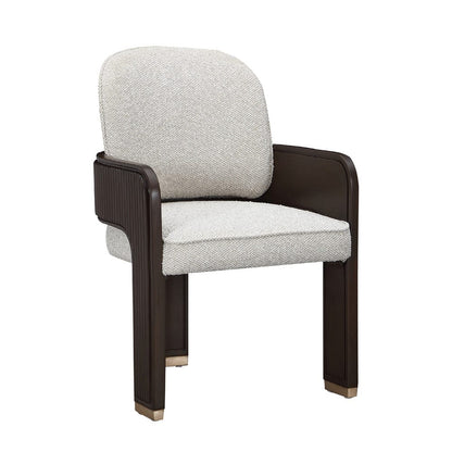 AICO by Michael Amini - West Kensington Dining Arm Chair - Buff/Medium Espresso - 9096004A-417 view 1
