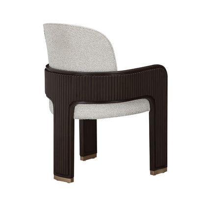 AICO by Michael Amini - West Kensington Dining Arm Chair - Buff/Medium Espresso - 9096004A-417 view 3