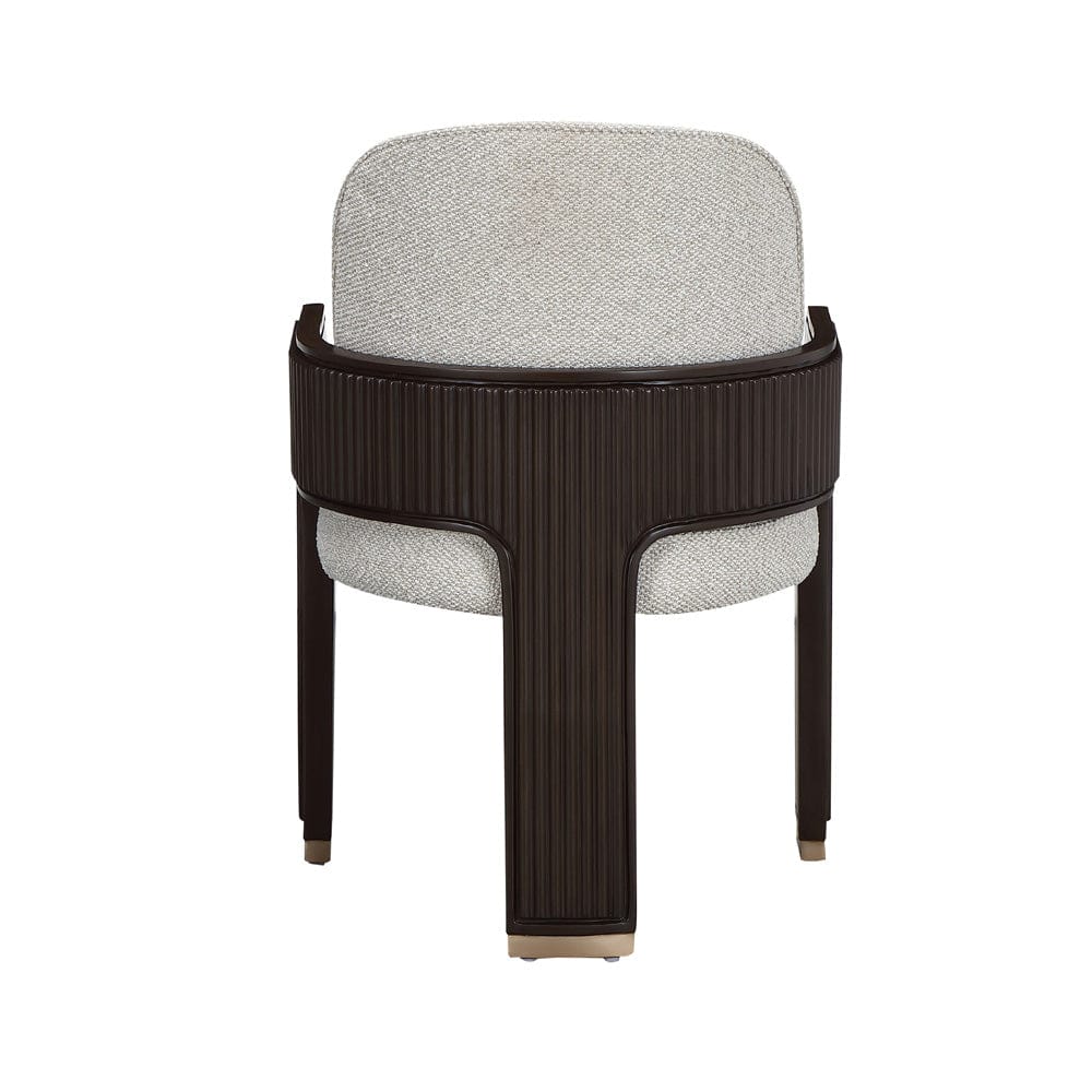 AICO by Michael Amini - West Kensington Dining Arm Chair - Buff/Medium Espresso - 9096004A-417 view 4