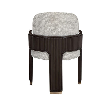 AICO by Michael Amini - West Kensington Dining Arm Chair - Buff/Medium Espresso - 9096004A-417 view 4