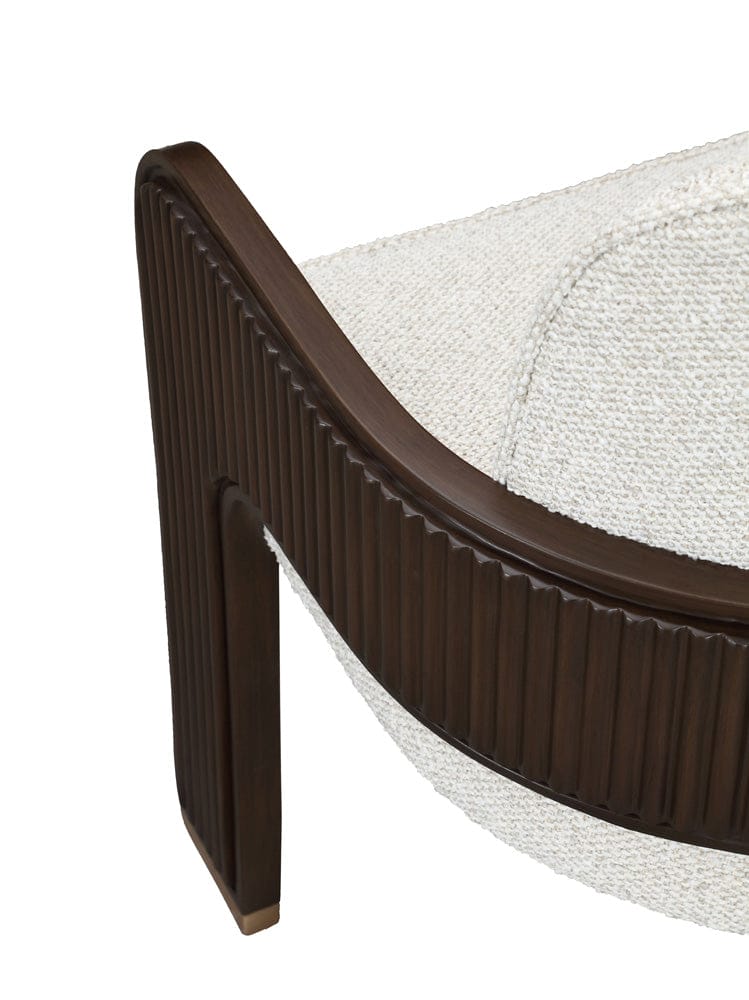 AICO by Michael Amini - West Kensington Dining Arm Chair - Buff/Medium Espresso - 9096004A-417 view 5