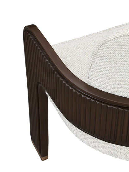 AICO by Michael Amini - West Kensington Dining Arm Chair - Buff/Medium Espresso - 9096004A-417 view 5