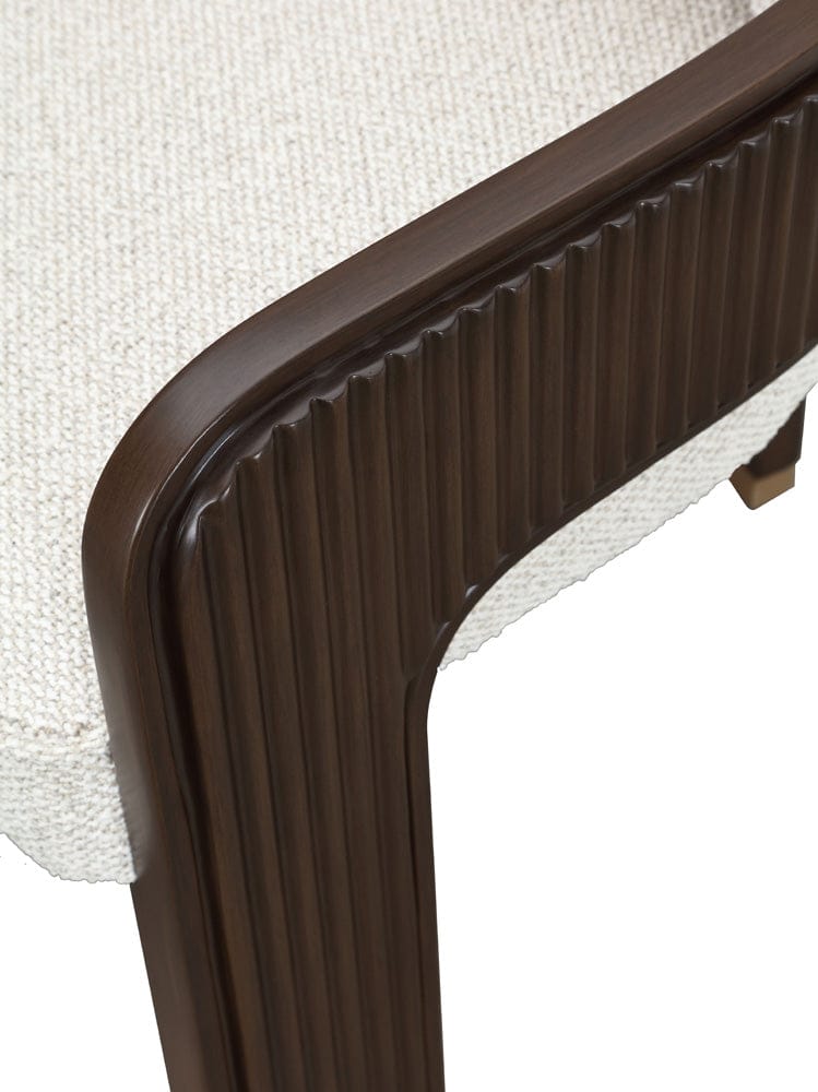 AICO by Michael Amini - West Kensington Dining Arm Chair - Buff/Medium Espresso - 9096004A-417 view 8