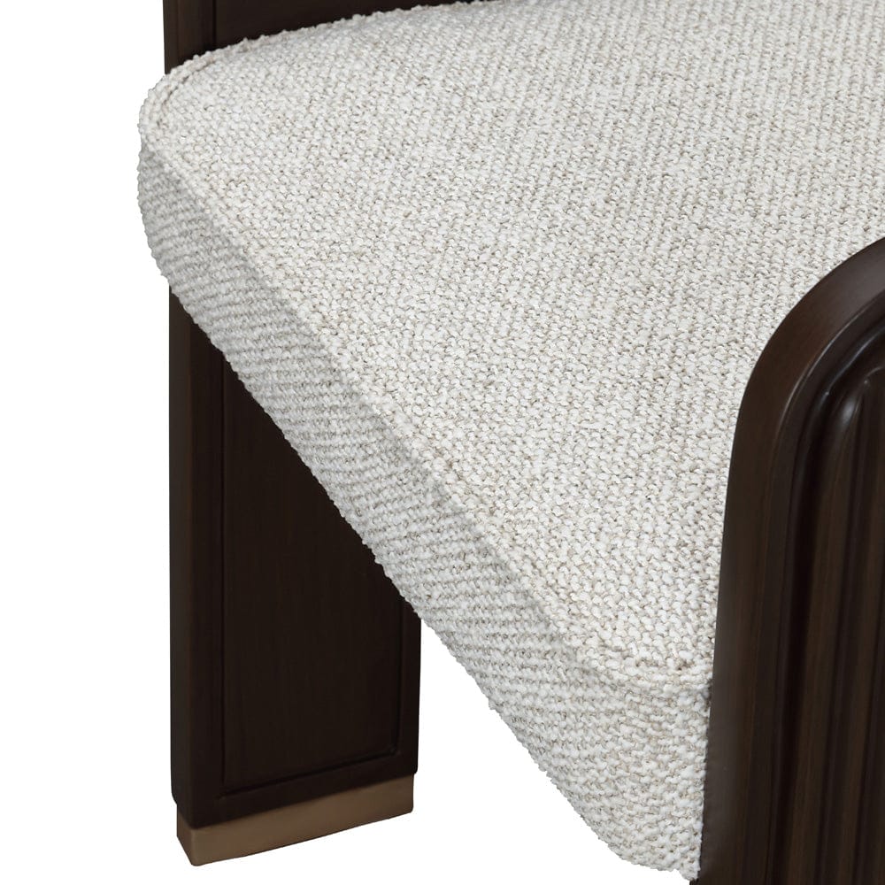AICO by Michael Amini - West Kensington Dining Arm Chair - Buff/Medium Espresso - 9096004A-417 view 10