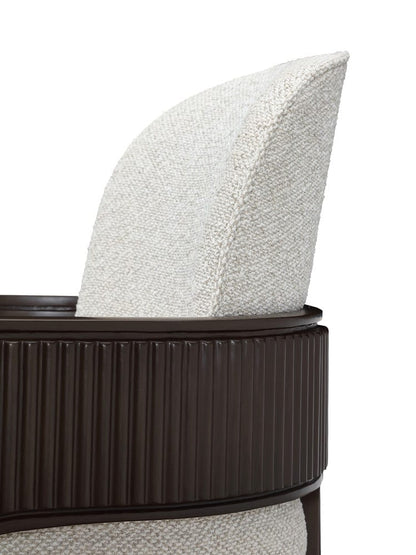 AICO by Michael Amini - West Kensington Dining Arm Chair - Buff/Medium Espresso - 9096004A-417 view 11