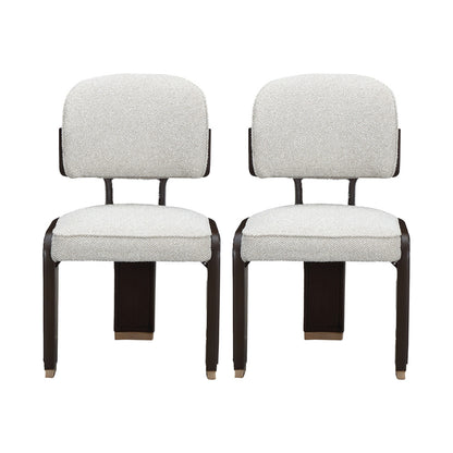 AICO by Michael Amini - West Kensington Dining Side Chair, Set of 2 - Buff/Medium Espresso - 9096003A-417 view 1