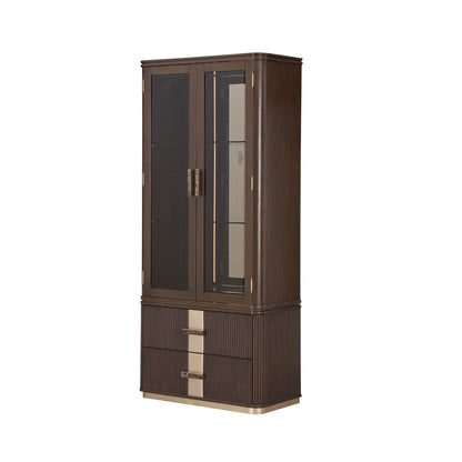 AICO by Michael Amini - West Kensington Display Cabinet - Medium Espresso - 9096209-417 view 1