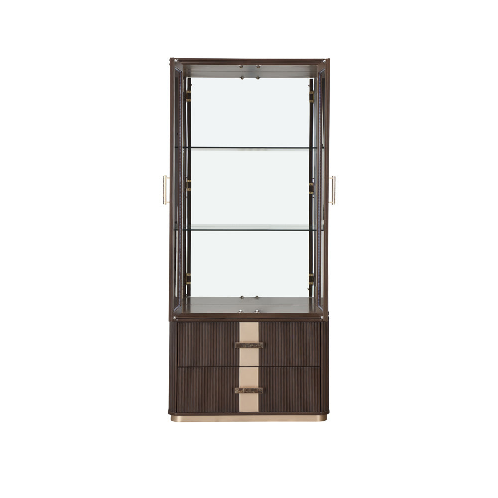 AICO by Michael Amini - West Kensington Display Cabinet - Medium Espresso - 9096209-417 view 2